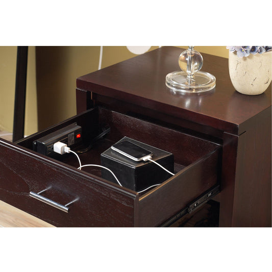Nevis Nightstand with Power Outlet