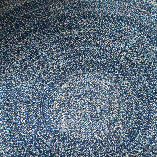 Epona Braided Round Blue Rug