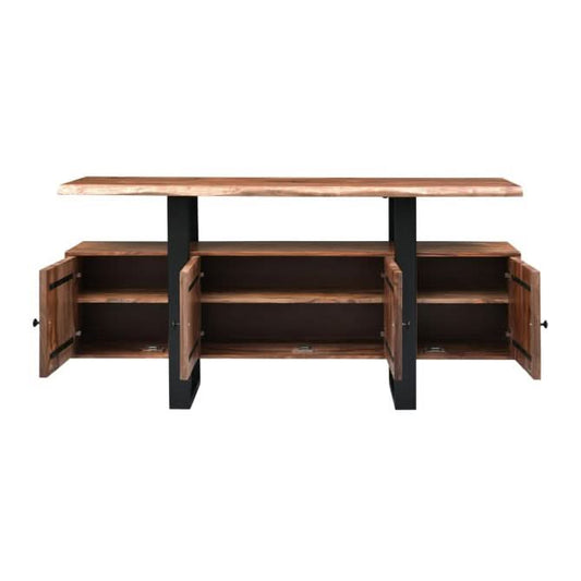 Acres 63" Media Cabinet in Brownstone - Home Trends & Design