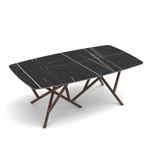 Copeland Baton Sintered Stone Boat Shaped Top Table