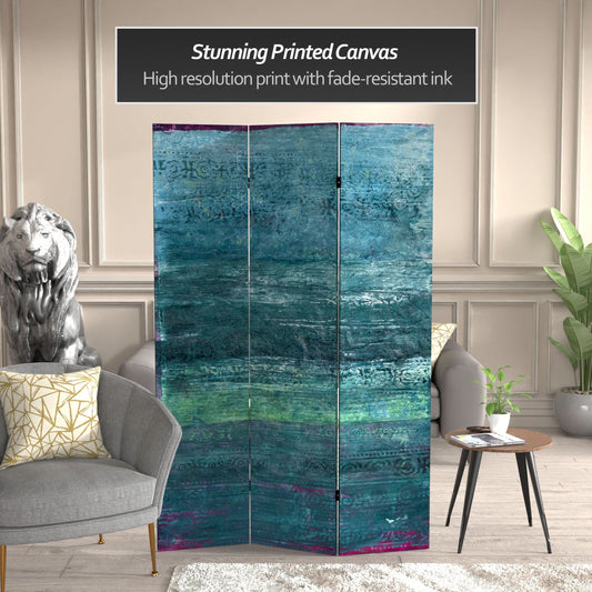 6 ft. Tall Double Sided Horizon Canvas Room Divider