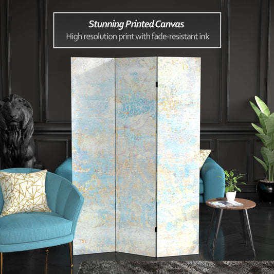 6 ft. Tall Double Sided Celestia Canvas Room Divider