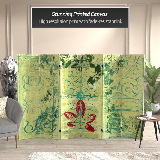 5 1/4 ft. Garden Gate Canvas Room Divider 6 Panel