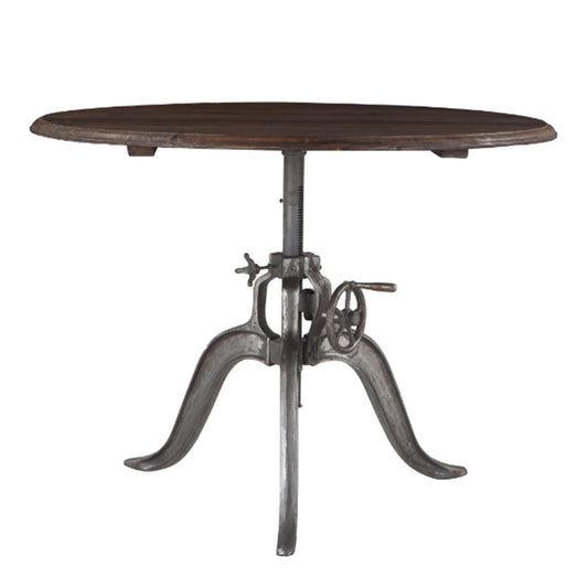 Artezia Round Dining Table with Adjustable Crank