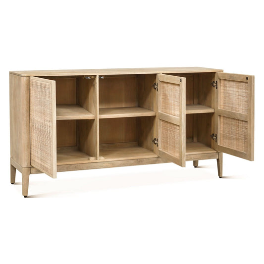 Calabasas 64" Modern Sideboard in Natural White - Home Trends & Design