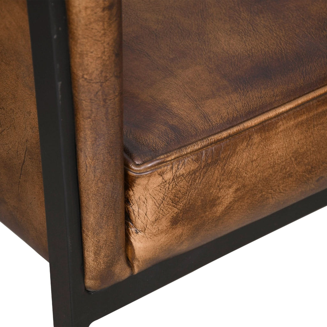 Brisbane 22" Leather Arm Chair - Home Trends & Design