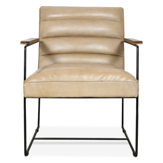 Melbourne Mid - Century Modern Accent Chair in Antique Ivory - Home Trends & Design