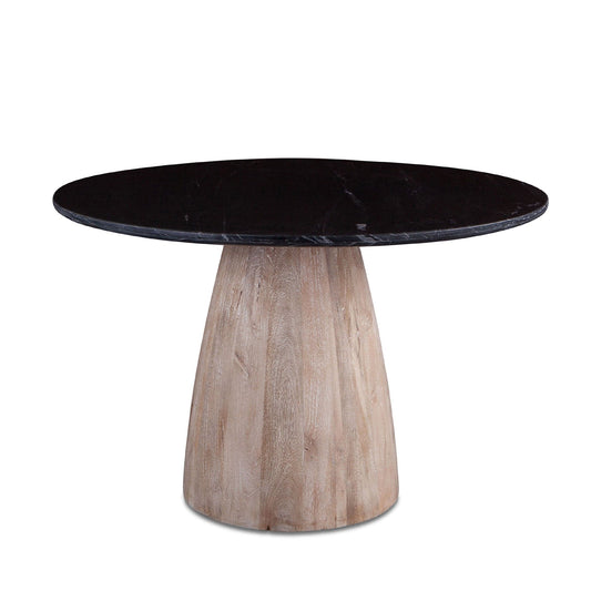 Palm Desert Dining Table with Modern Washed Wood Base