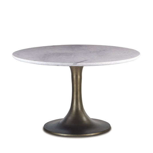 Palm Desert Dining Table with Bronze Tulip Base