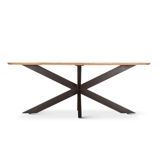 Santa Margherita 82" Mango Wood and Iron Dining Table - Home Trends & Design