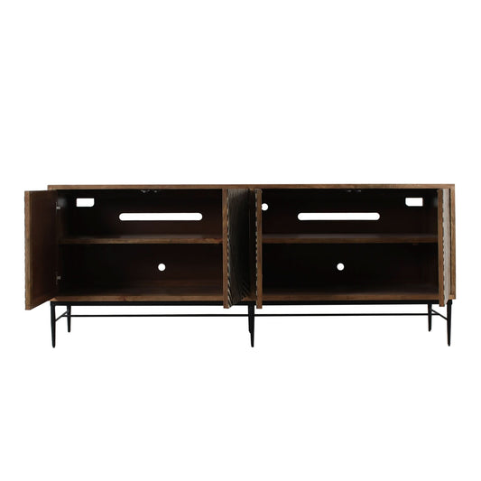 Fargo 80" Modern Mango Wood Sideboard with Bone Inlay - Home Trends & Design