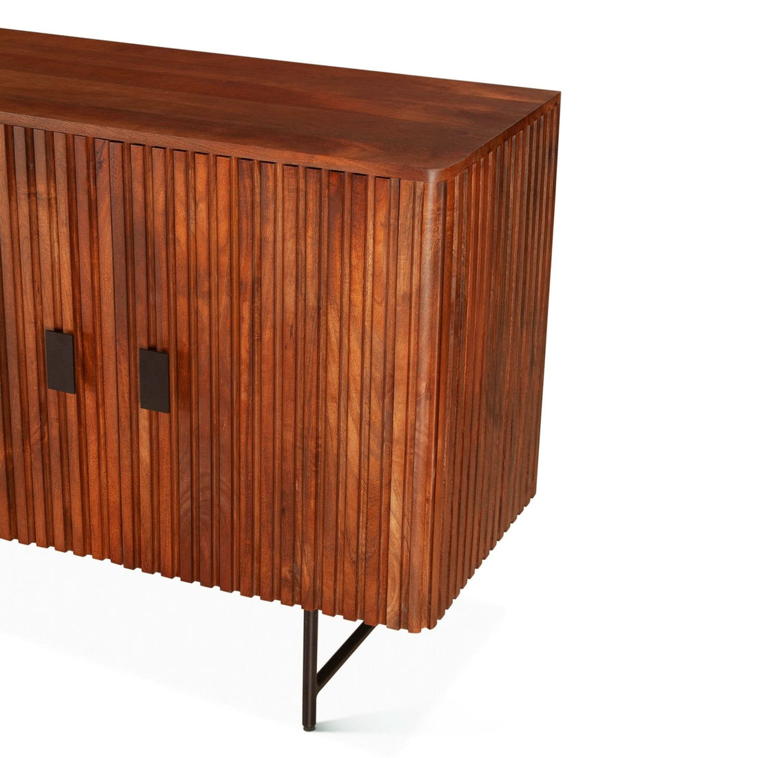 Halden 67" Acacia Wood Sideboard in Pecan Brown - Home Trends & Design