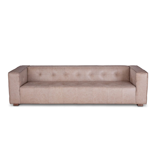 Portia Vintage Cream Top - Grain Leather Sofa - Home Trends & Design