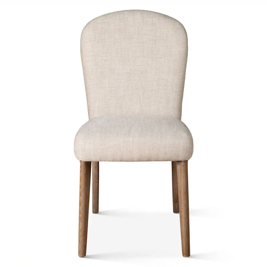 Olivia Casual Beige Linen Dining Chair - Home Trends & Design