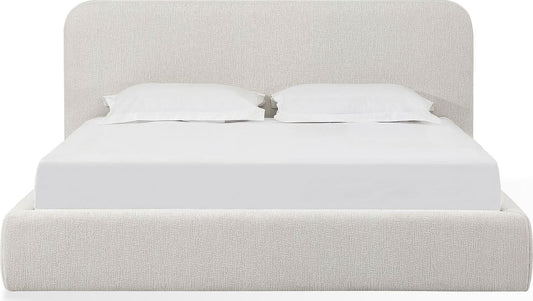 Elora Chenille Upholstered Platform Bed