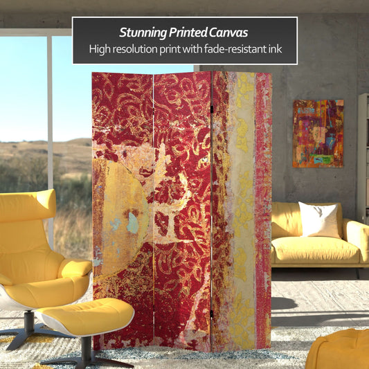 6 ft. Tall Fire Dancer Canvas Room Divider