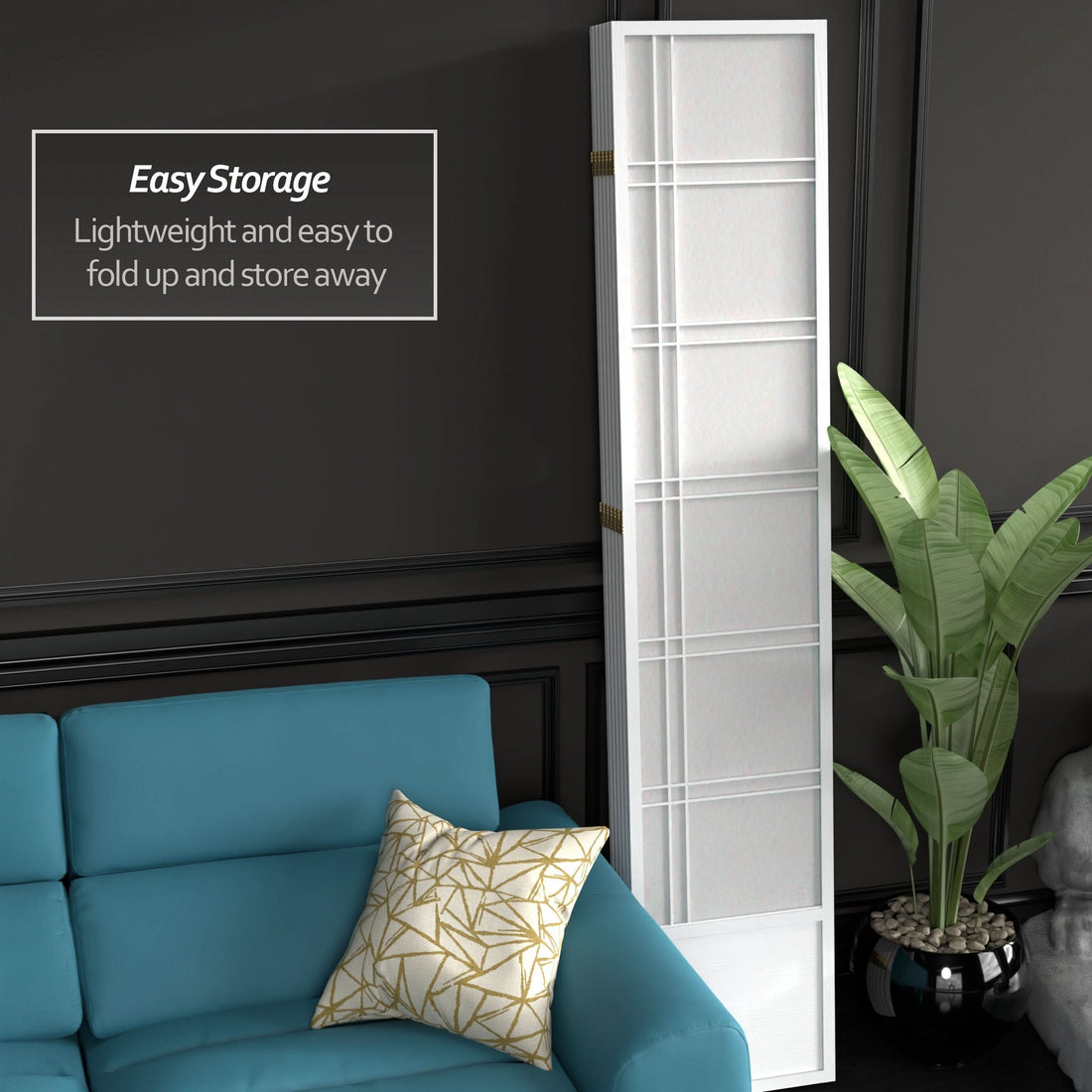 7 ft. Tall Double Cross Shoji Screen