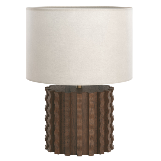 Swirl Oak Table Lamp
