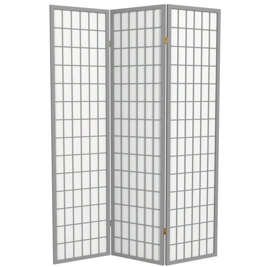 6 ft. Tall Window Pane Shoji Screen