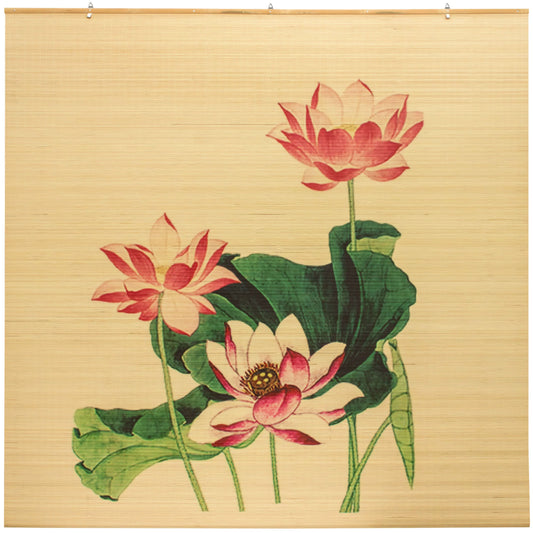 Lotus Blossom Bamboo Window Shade Blind