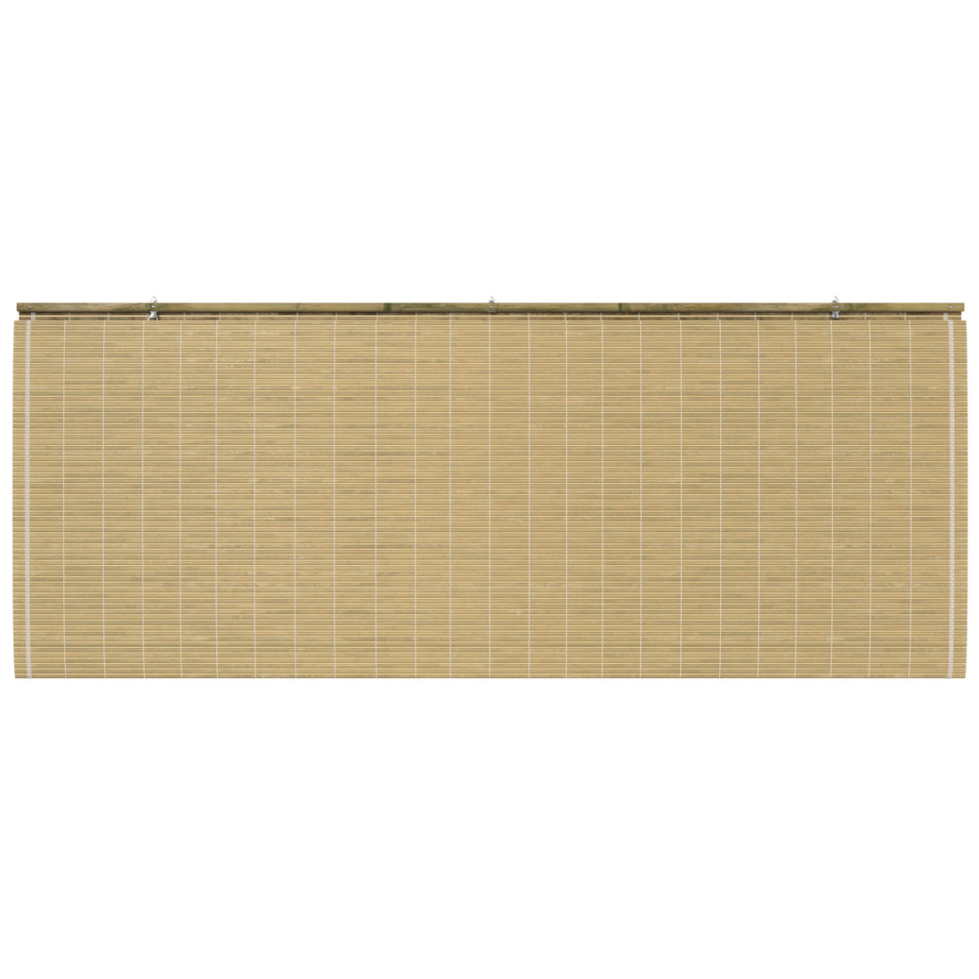 Natural Burnt Bamboo Cordless Window Shade