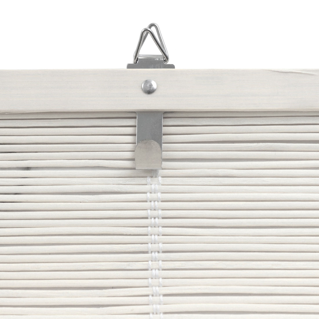 White Bamboo Window Shade Blind