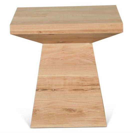 Incus 24" Modern Side Table in Natural Oak - Home Trends & Design