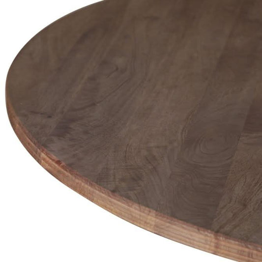 Provence 54" Round Dining Table in Natural Brown - Home Trends & Design