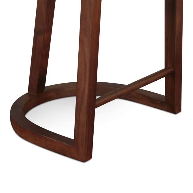 Hampton Modern Backless Counter Chair in Walnut - Home Trends & Design