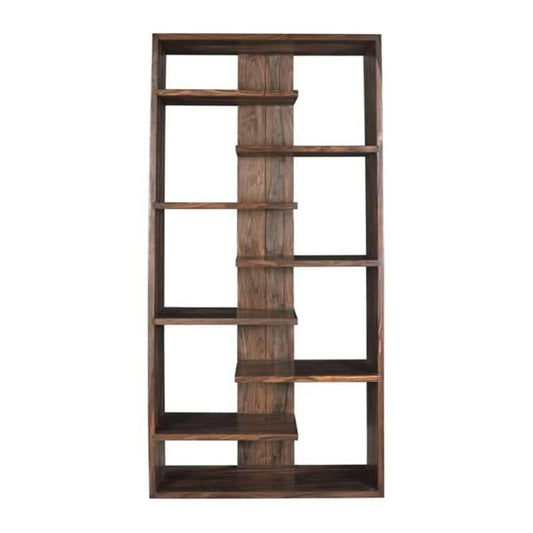 Acres 70" Tall Bookshelf in Brownstone - Home Trends & Design