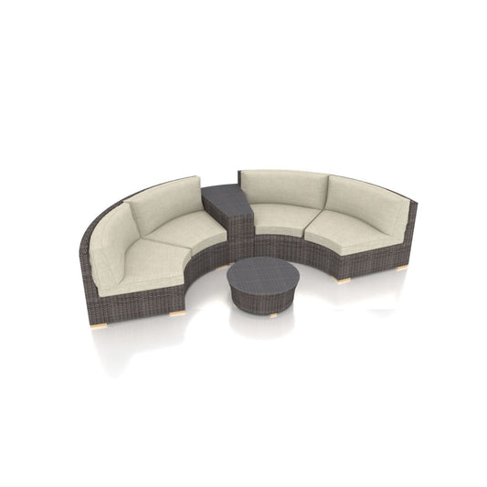 Dune 4 Piece Curve Sectional Set