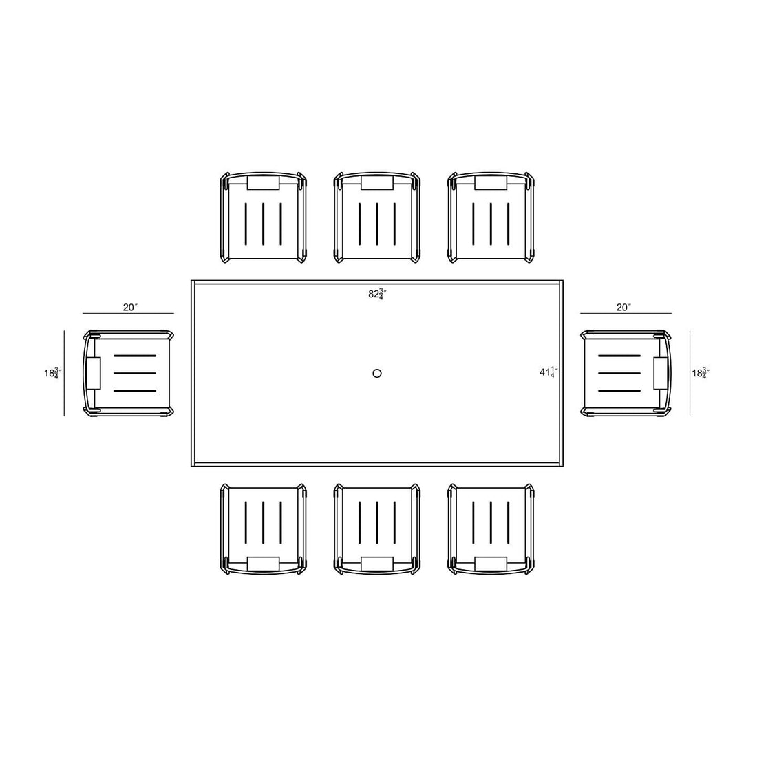 Frank 9 Piece Dining Set