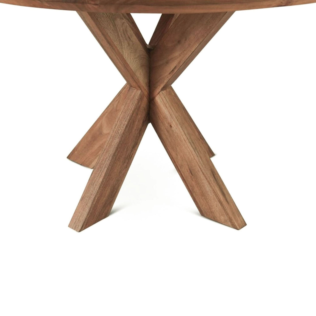 Stockholm 54" Weathered Acacia Wood Round Dining Table - Home Trends & Design