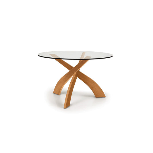 Copeland Statements Entwine Round Glass Top Table
