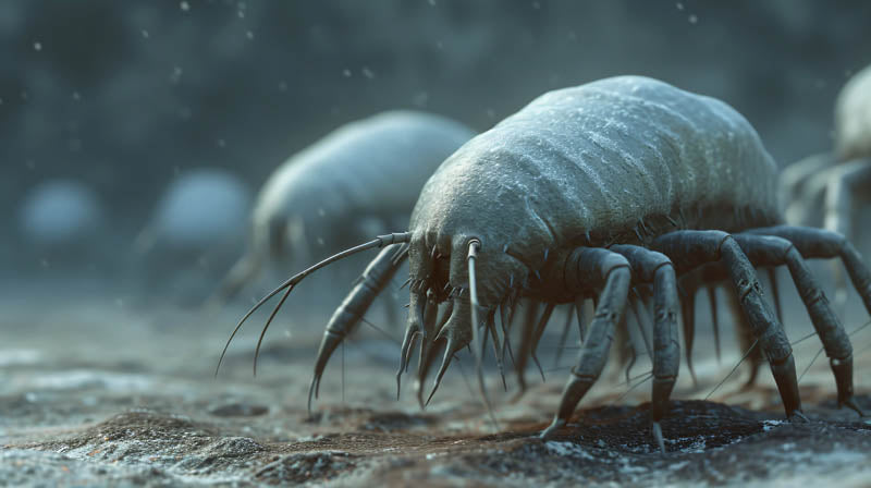 Dust Mites under a Microscope