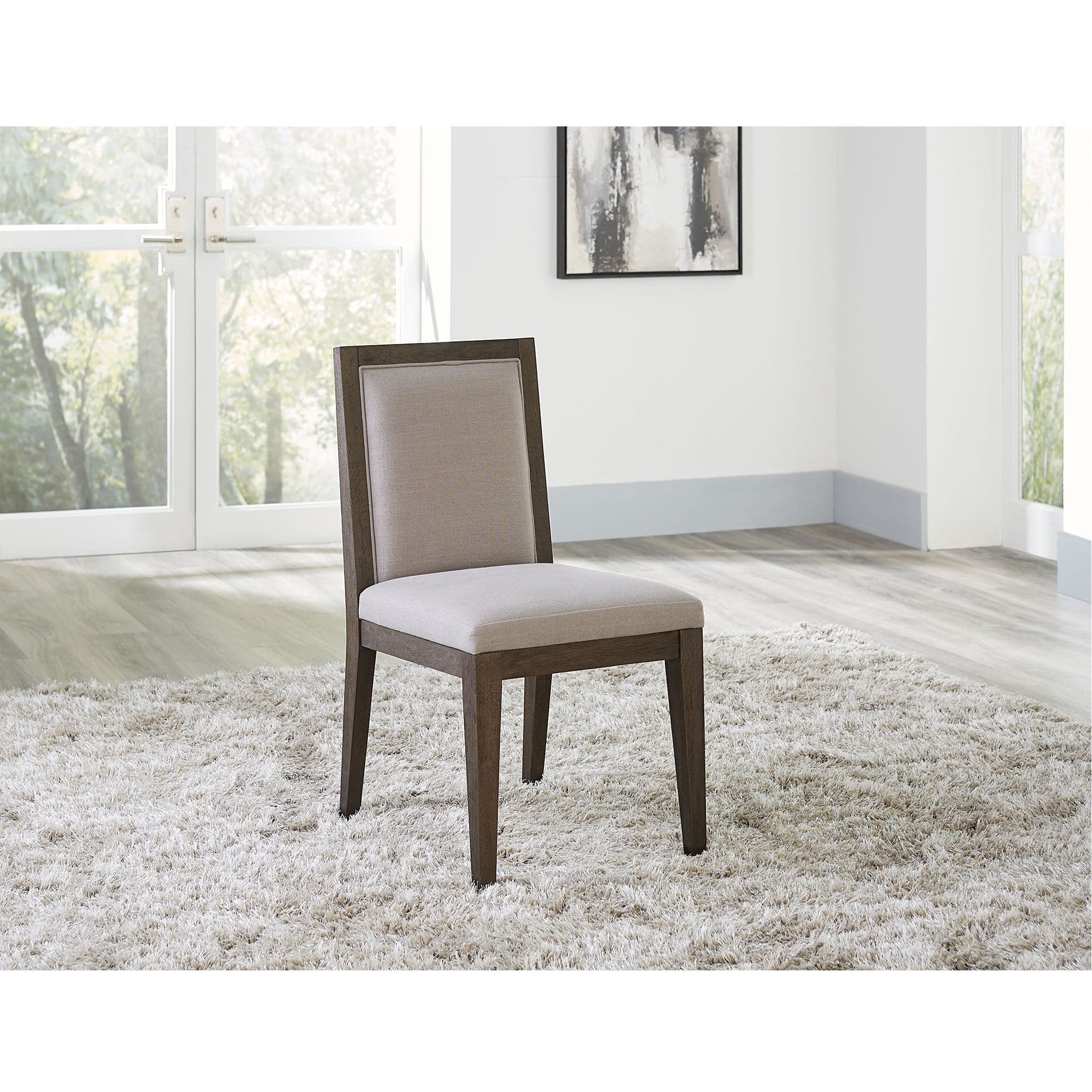 Modesto Wood Framed Upholstered Dining Chair (Set of 2)