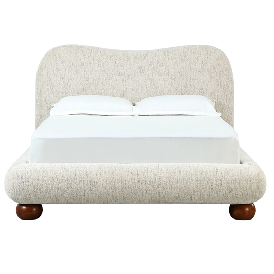 Afra Chenille Upholstered Platform Bed