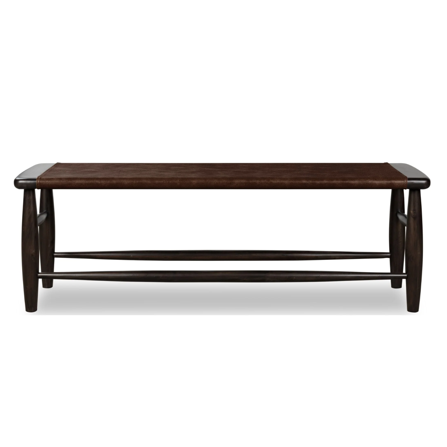 Koko Leather Upholstered Bench