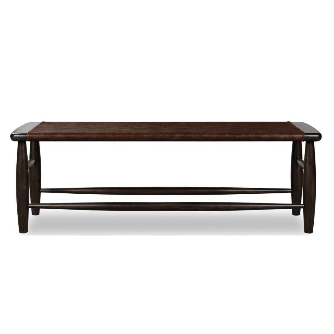 Koko Leather Upholstered Bench