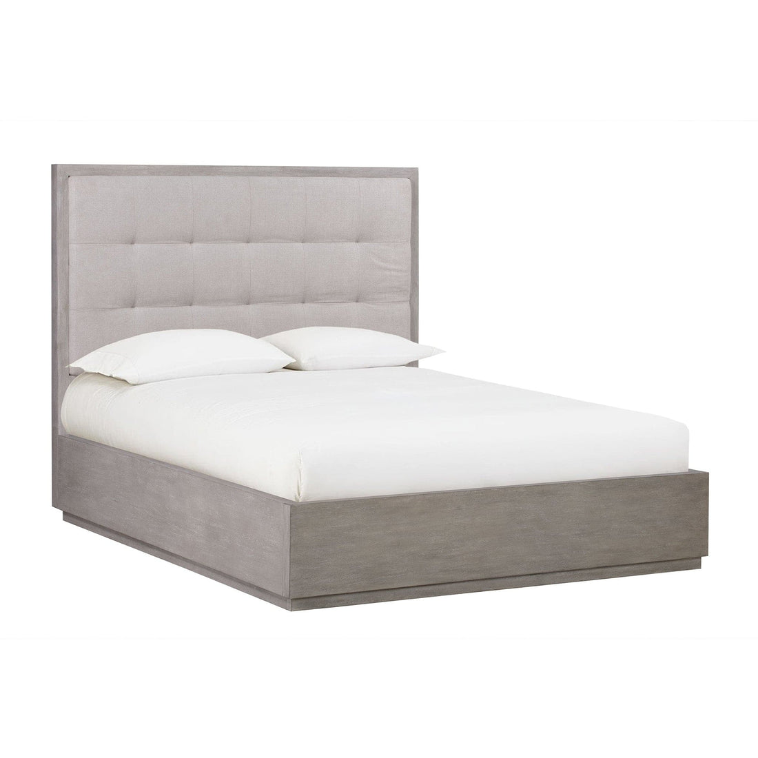 Oxford Upholstered Platform Storage Bed with Footboard Storage