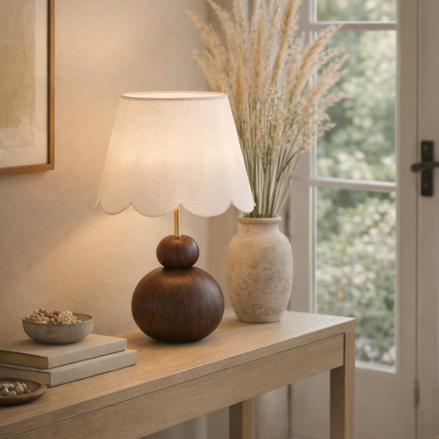 Cirque Oak Table Lamp