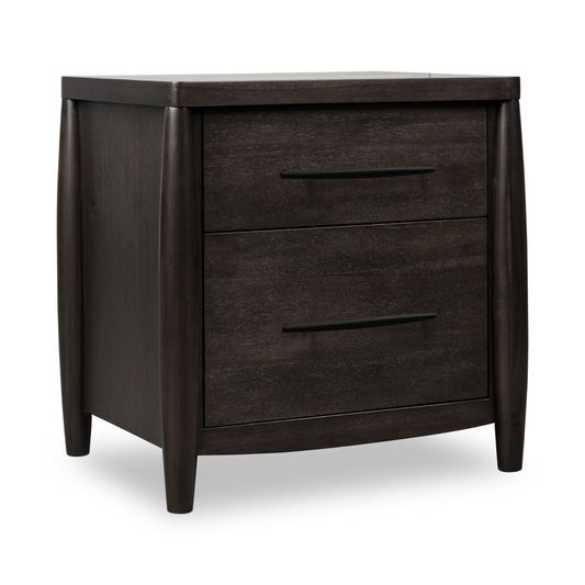 Koko Two Drawer Nightstand with Cord Management
