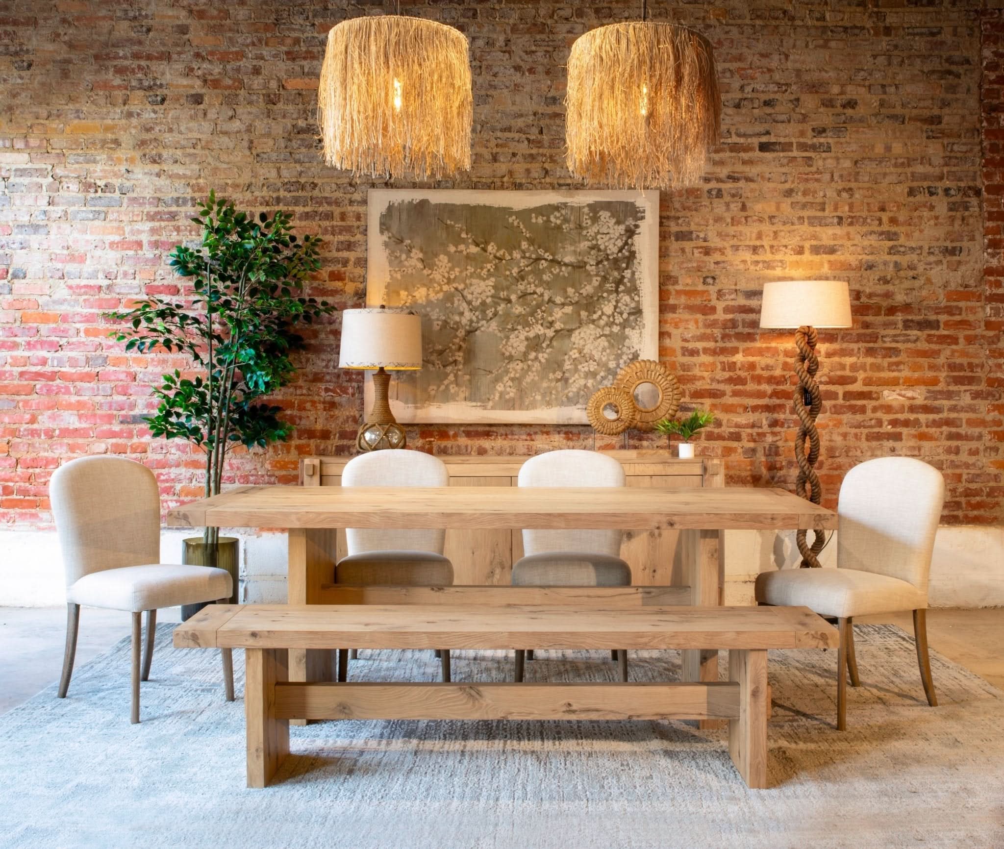 Olivia Casual Beige Linen Dining Chair - Home Trends & Design