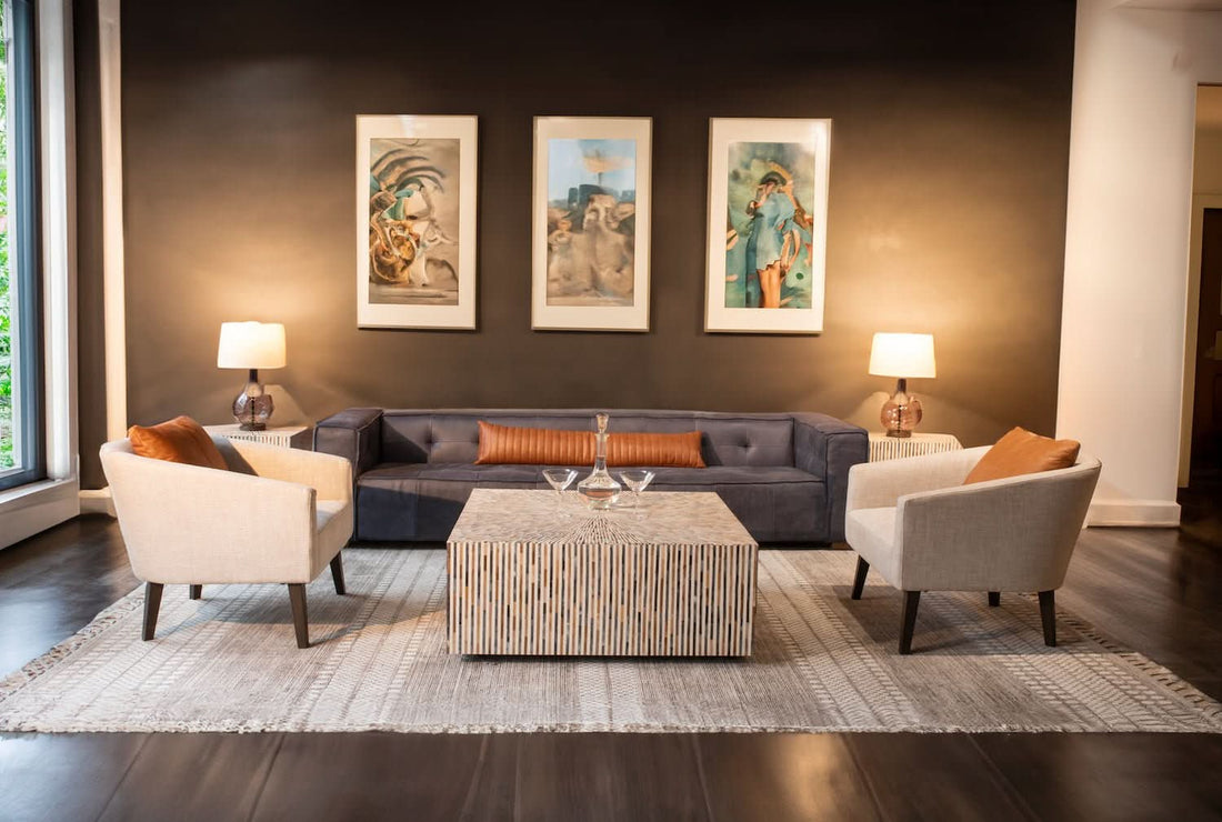 Olivia Casual Beige Linen Armchair - Home Trends & Design