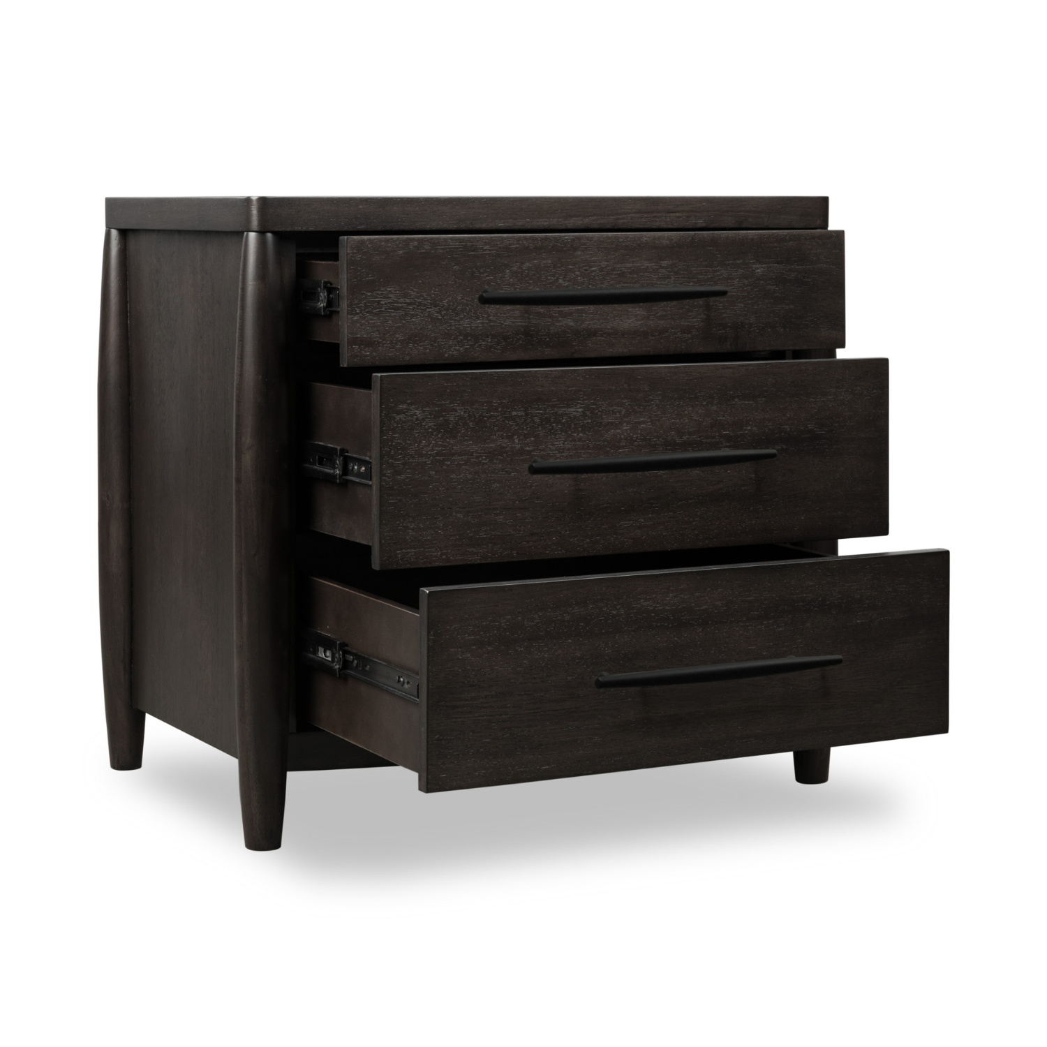 Koko Three Drawer Nightstand with Cord Management