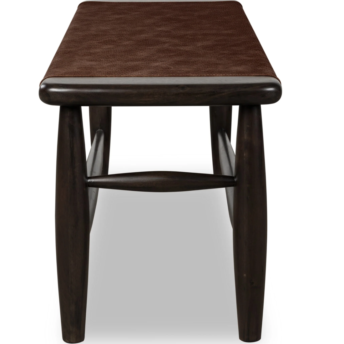 Koko Leather Upholstered Bench