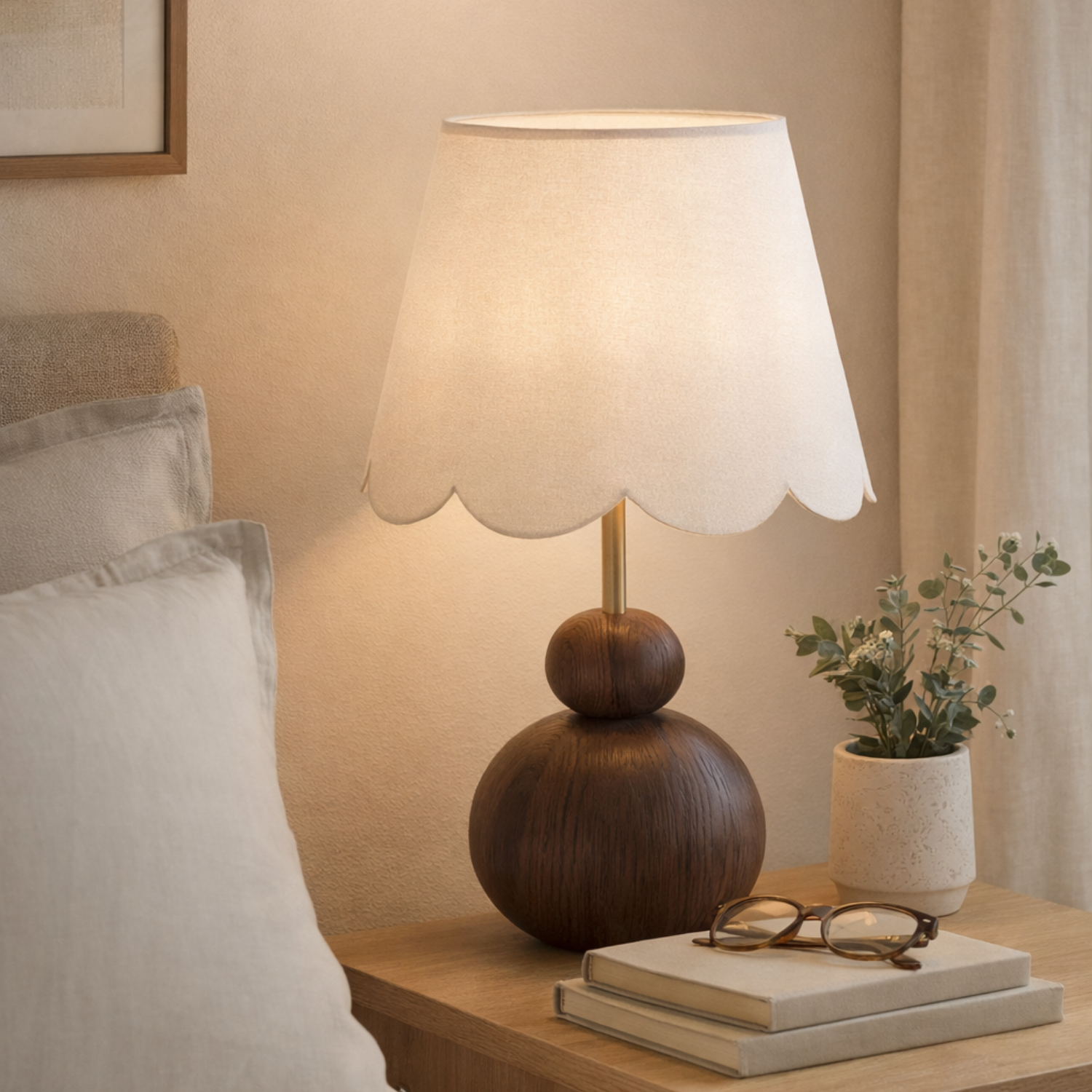 Cirque Oak Table Lamp