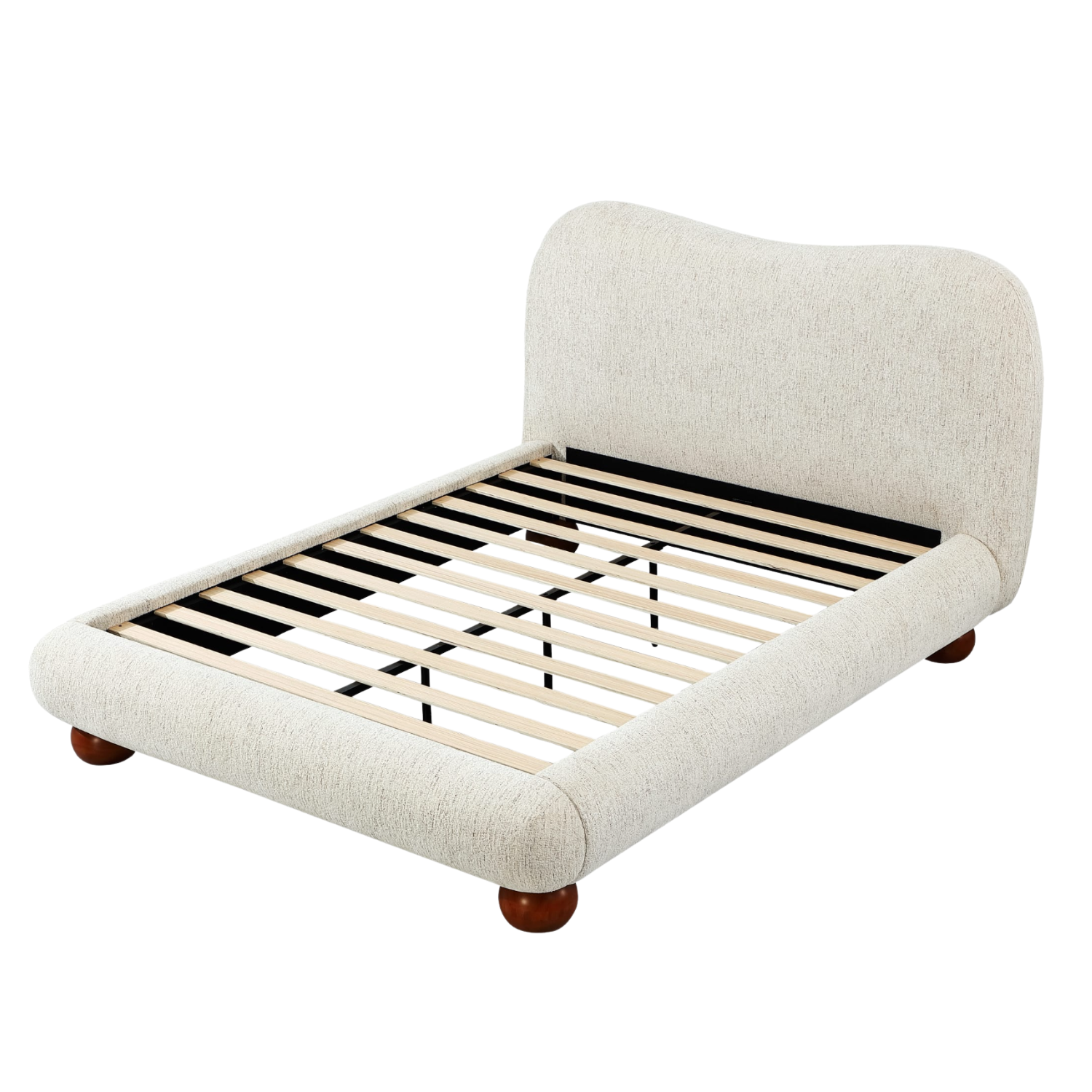 Afra Chenille Upholstered Platform Bed