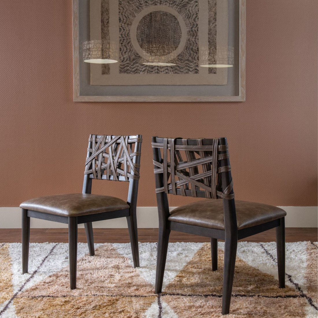 Koko Synthetic Leather Dining Chair (Set of 2)