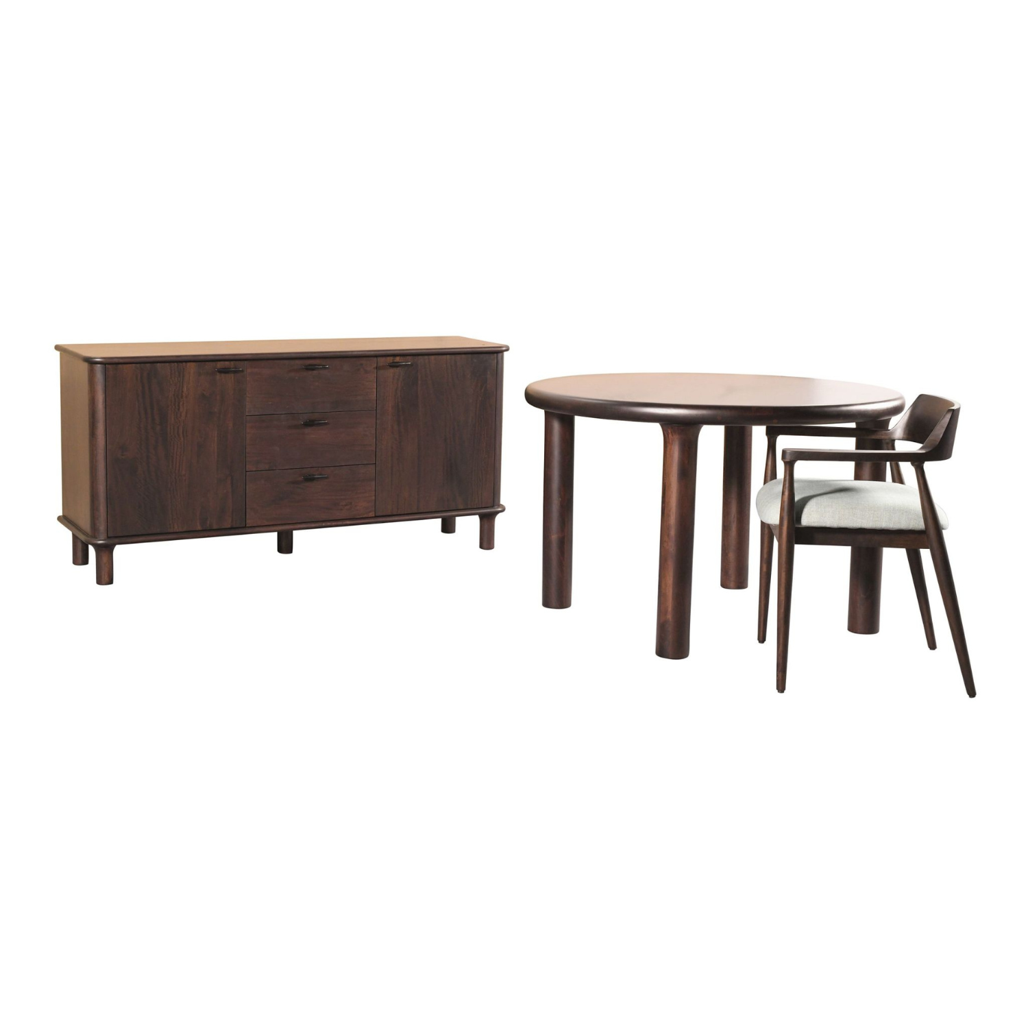 Amaroo Solid Mango Linen Upholstered Dining Arm Chair